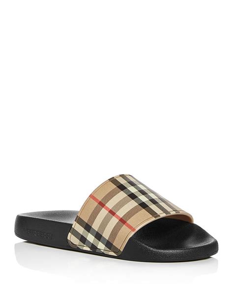 burberry slip ons women's|Burberry slides for women.